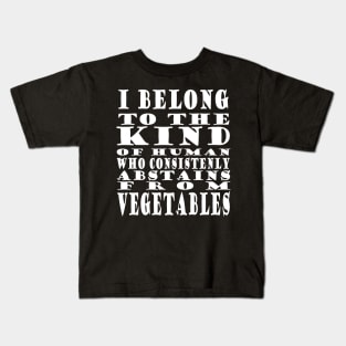 Antivegan Meat Grilling BBQ Gift Idea Saying Kids T-Shirt